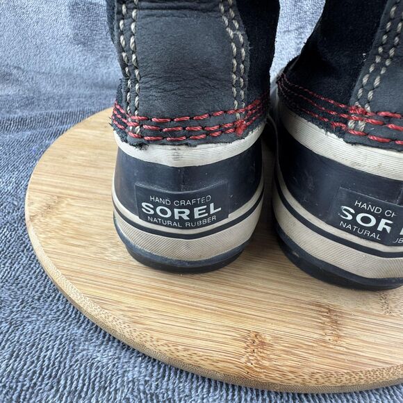 Sorel Boots Womens Size 6 Black Faux Fur Waterproof Winter Snow LL5115-011 - Picture 5 of 10